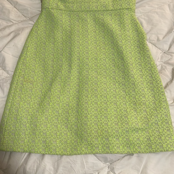 J Crew neon green yellow tweed dress - Picture 6 of 6